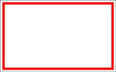 Blanco bord, kunststof 200 x 125 mm
