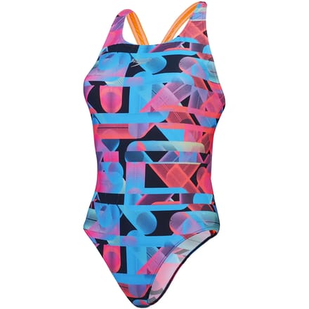 Dames zwempak uit 1 stuk Speedo End+ Allov Dig Lattice Powerback