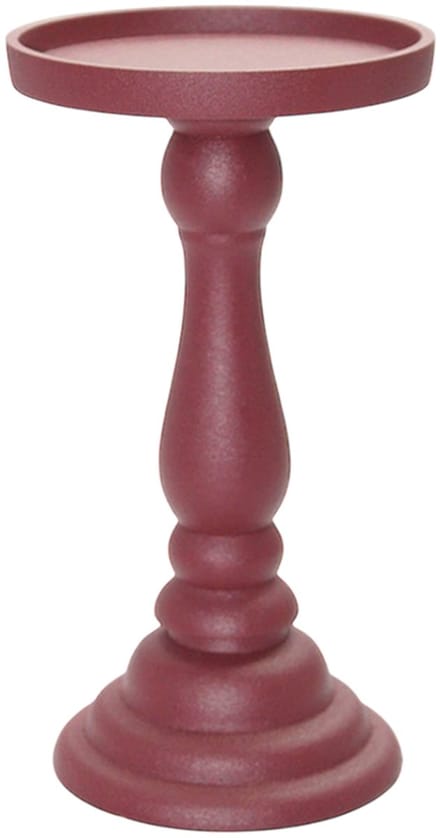 by Mooss - Paudar - Kandelaar - Red - Gepoedercoat - Metaal - 23 cm - Ã˜ 12 cm - Rood