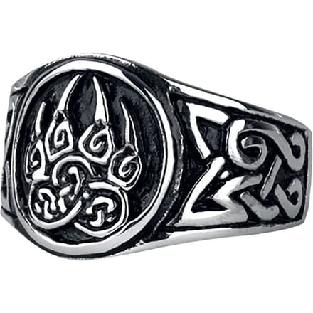 etNox hard and heavy Ring - Bärentatze - voor Mannen - zilverkleurig