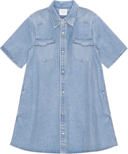 SISTERS POINT Osa-a.Dr Dames Jurk - Light blue wash - Maat S