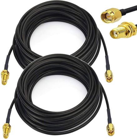 Dailygoody - Sma Kabel 3m X 2 - Wifi Antenne Extensie Kabel Rg174