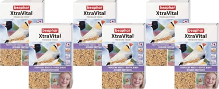 6x Beaphar XtraVital Tropische Vogel - vogelvoer - 500g