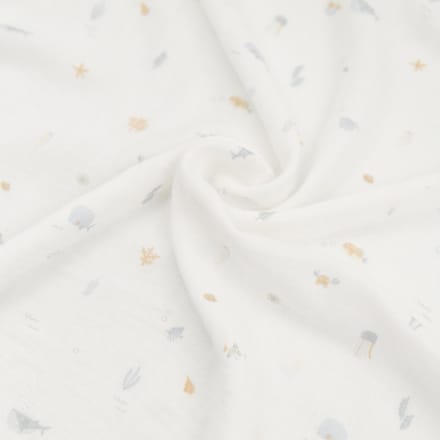 Bamboom Swaddle Muslin - XL - 120 x 120 - Sealife