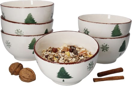 Set van 6 sneeuwvlokschalen 14cm - 23105761