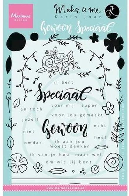 Marianne Design Stempel Gewoon - Speciaal (Nederlands) KJ1702 12.0x22.0 cm