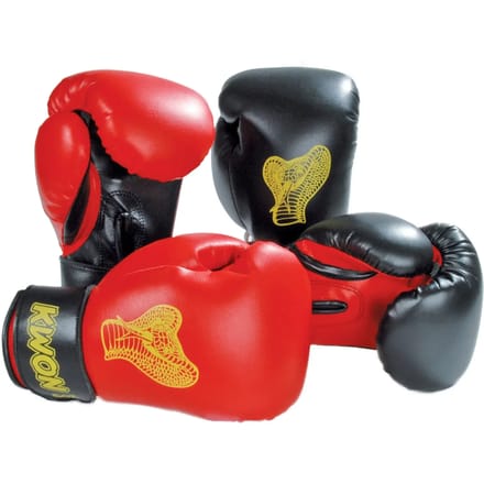 Kinder bokshandschoenen Kwon Cobra schwarz
