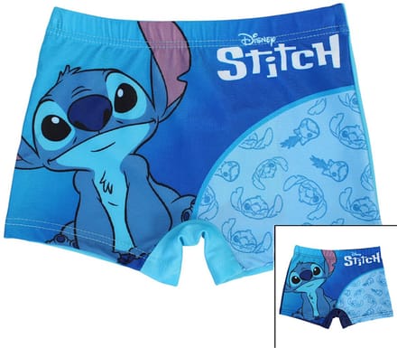 Disney Stitch - Zwembroek - Lichtblauw - Maat 122/128 - 7/8A