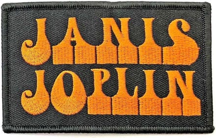 Janis Joplin - Logo Patch - Zwart