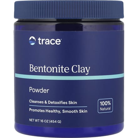 Trace, TM Skincare, Argile bentonite, 454 g (16 onces) white