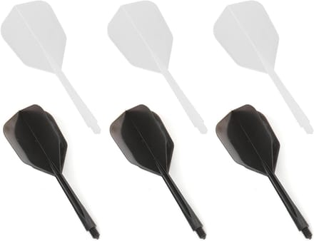 Set van 6 dart shafts en flights - Geïntegreerde nylon dartaccessoires met 2BA diameter