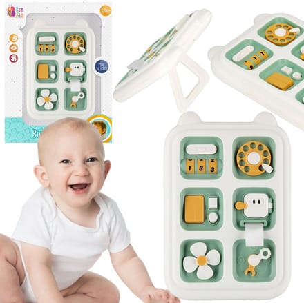 BAM BAM Educatief tablet - Sensorisch speelgoed voor 18 maanden - Handheld