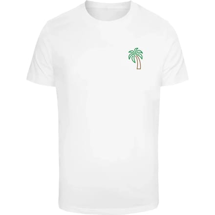 Mister Tee - Coconut Tree Heren T-shirt - 3XL - Wit
