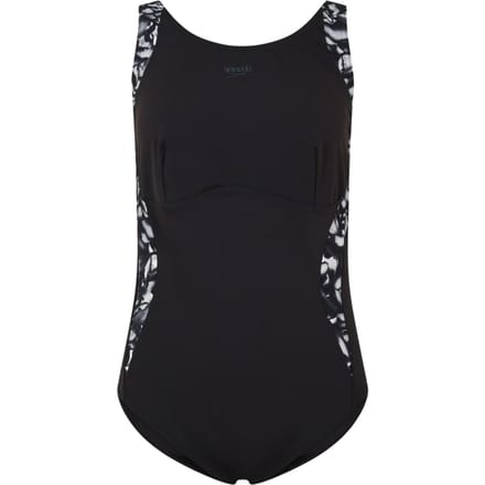 Speedo Dames/Dames logo-eendelig badpak (Zwart)