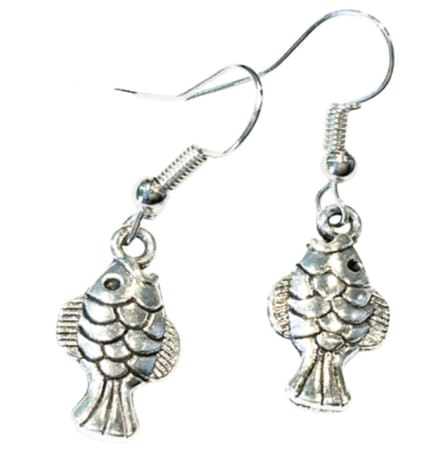 zilveren Lange oorbellen - visje - Charme Bijoux