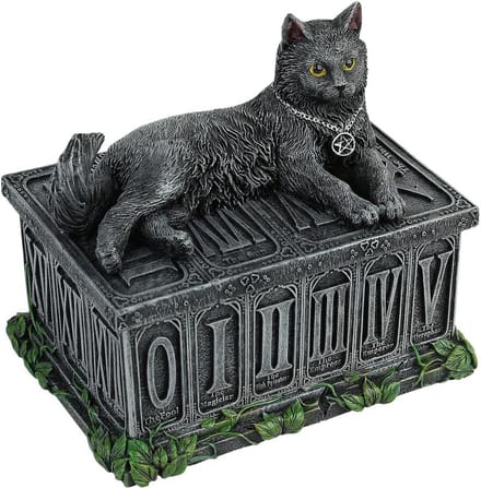 Tarotbox Fortune's Watcher - 17 cm Zwart Hars