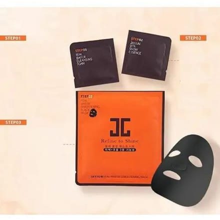 JAYJUN Masque noir éclaircissant à l'eau réelle 3 étapes 10ea MAGASIN AUTHENTIQUE black