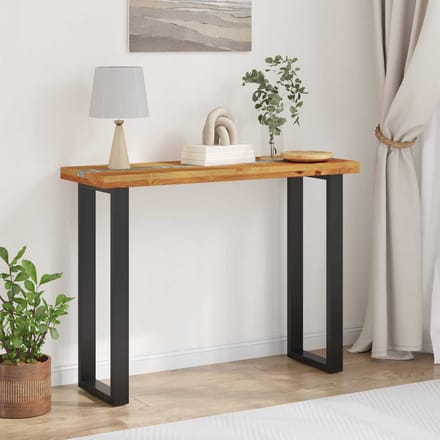 vidaXL - Consoletafel - Bruin - 100 - x - 35 - x - 75 - cm - Massief - Teakhout