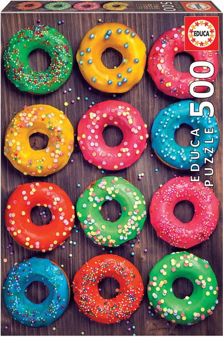 EDUCA - puzzel - 500 stuks - GEKLEURDE BEIGNETS