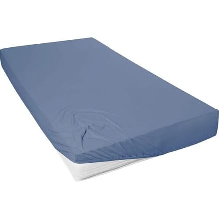 Primera Jersey hoeslaken (Blauw, 90-100 x 200 cm)