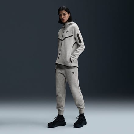 Nike Joggingbroek met halfhoge taille voor dames Sportswear Tech Fleece - Grijs- Dames, Grijs M