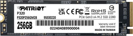 Patriot Memory P320 256 GB M.2 PCI Express 3.0 NVMe