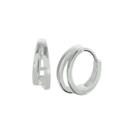 Glams klapoorringen - Zilver