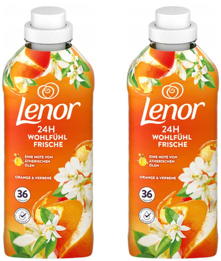 Lenor Orange & Verbena - Wasverzachter - Multipack - 1512ml (2x756ml) - 72 Wasbeurten (2x36)