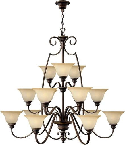 Hinkley LED Kroonluchter | 15X E27 Max 60W | Dimbaar | Antique Bronze