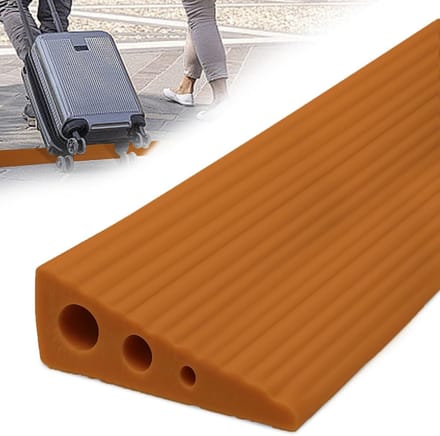 PVC Drempelhelling Antislip voor Rolstoel, Kinderwagen en Scooter 100 x 6.5 x 2.5 cm