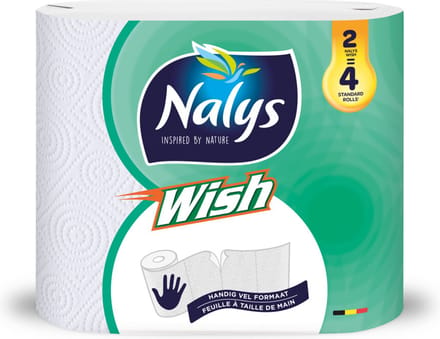 4x Nalys Wish Keukenpapier Maxirol 2 stuks
