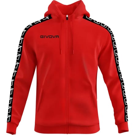 Sweatshirt capuchon met volledige rits Givova