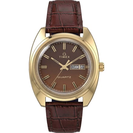 Timex Reissue TW2Y87200 Horloge - Leer - Bruin - Ø 37 mm