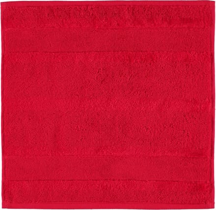 CAWÖ Noblesse² Uni Washandje - Rood - 30x30