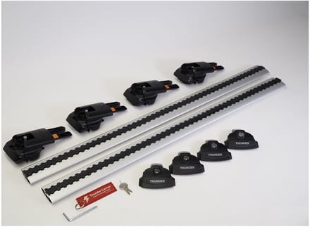 Thunder TRX1 - Dakdragers Set - RENAULT TRAFIC 2001- - Aluminium & Laag Profiel
