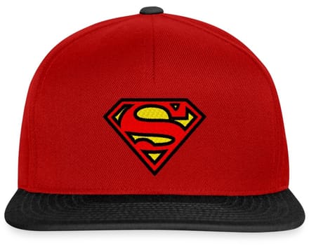 Superman Logo S-Shield Borduurwerk Snapback cap