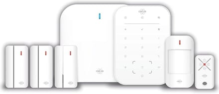 Draadloos Alarmsysteem - Slimme Beveiliging - Huis Beveiligen - Gratis App - 100 Meter Bereik - Wit