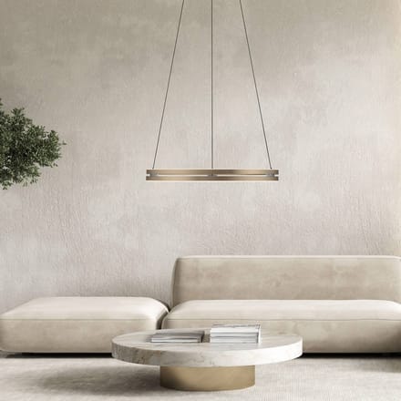 LED hanglamp PURE E-Loop brons, Ø 70 cm, aluminium, CCT