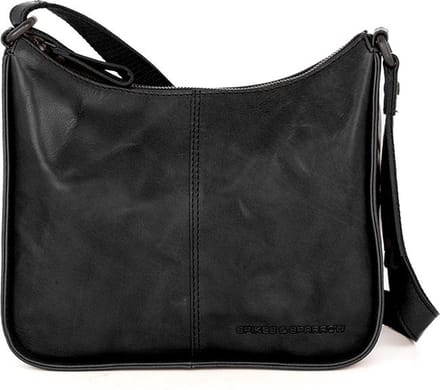Leren Crossbodytas - Evie - Zwart
