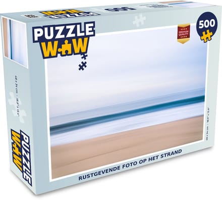 Puzzel Rustgevende foto op het strand - Legpuzzel - Puzzel 500 stukjes