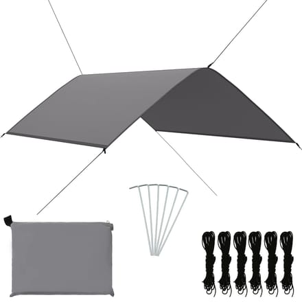 vidaXL - Afdekzeil - 3x2 - m - grijs
