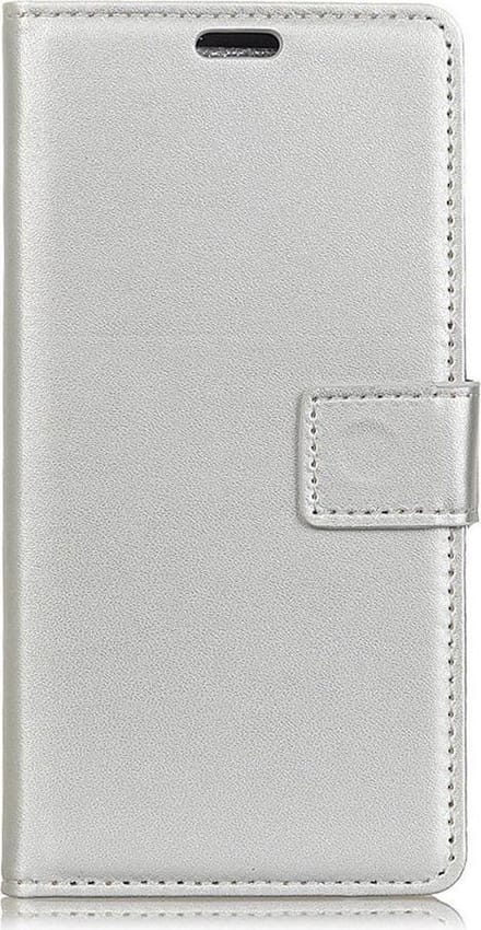 Shop4 - Asus Zenfone Max M2 Hoesje - Wallet Case Business Zilver