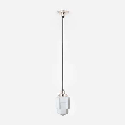 Hanglamp aan snoer Apollo Mat 20's Nikkel - Art Deco Trade