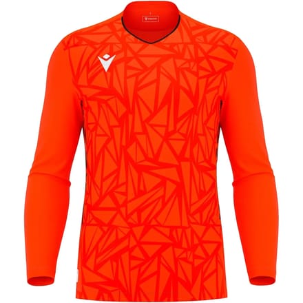 Macron Corvus Eco Keepershirt Lange Mouw Heren - Oranje / Zwart | Maat: S