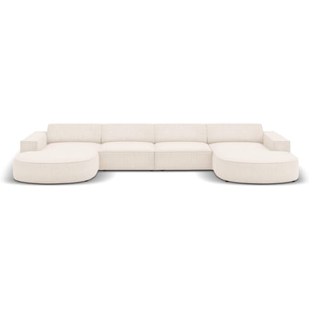 U-bank Jodie chenille afgerond | Micadoni Home