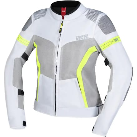 IXS Trigonis-Air Dames Grijs Geel Textiele Motorjas - Jas