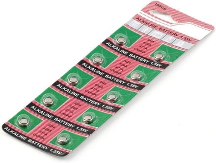 Strip Batterijen - Knoopcel AG4 - Horlogebatterij - 10 Stuks - Alkaline - 1,55 Volt