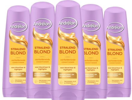 Andrélon Stralend Blond Conditioner - Voordeelverpakking 5 x 200 ml