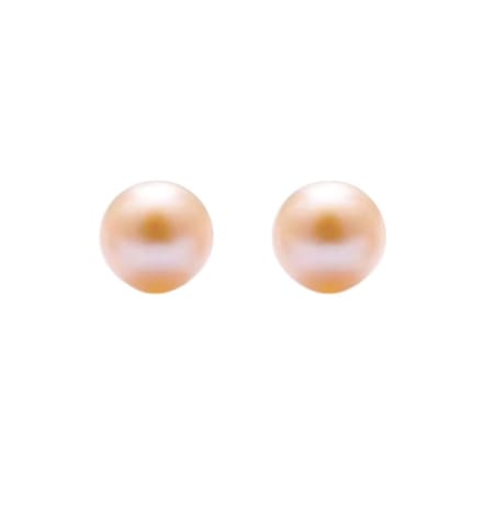 Magneet oorbellen Parel Champagne 8 mm