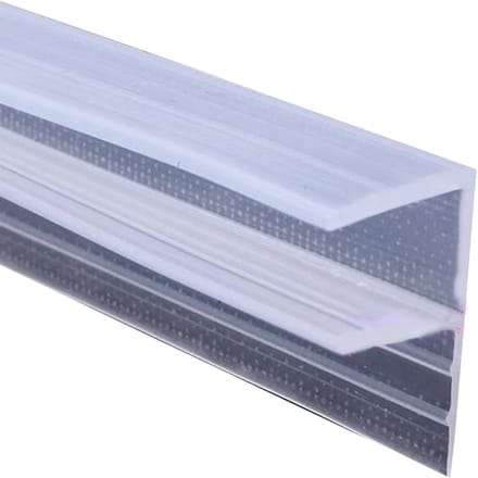 Doucheschuifdeurafdichting voor 6-10mm Glazen Deuren - 2m Lang Waterdichte Afdichting voor Gebogen en Verticale Schermen